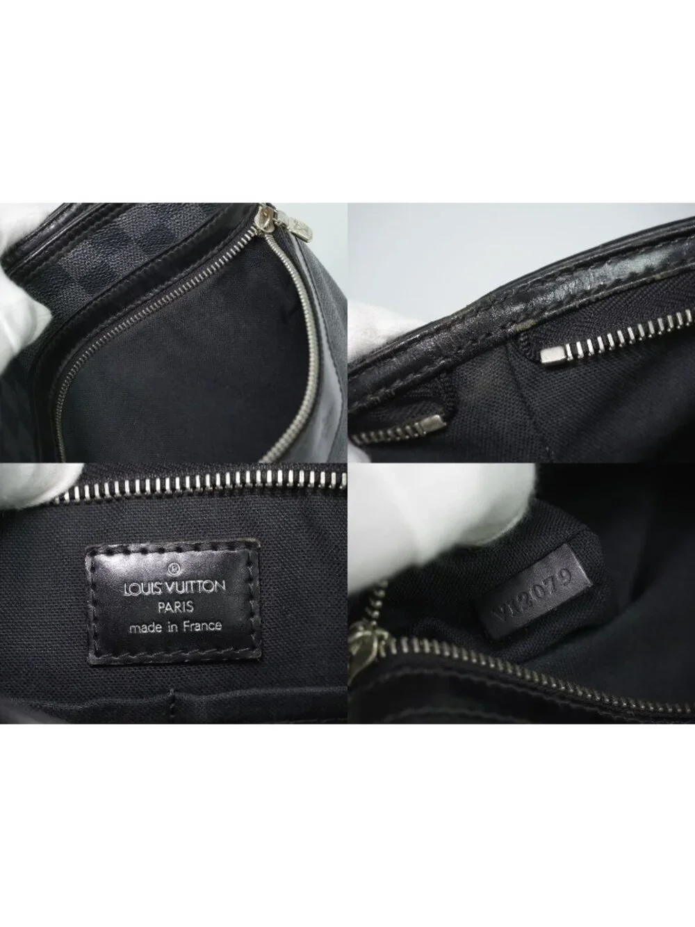 Louis Vuitton LV Thomas Damier Graphite Shoulder Bag Pochette Black Gray